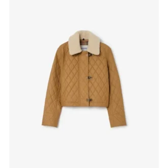 Chaqueta Howle de algodón acolchado con cuello de piel de cordero