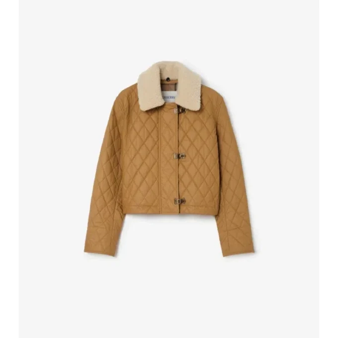 Chaqueta Howle de algodón acolchado con cuello de piel de cordero Chaqueta Howle de algodón acolchado con cuello de piel de cordero