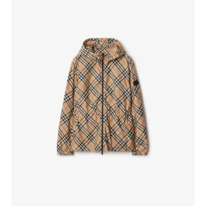 Chaqueta ligera con estampado de cuadros Chaqueta ligera con estampado de cuadros