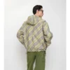 Chaqueta reversible con capucha y estampado de cuadros Chaqueta reversible con capucha y estampado de cuadros