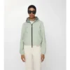 Chaqueta reversible corta con estampado de cuadros