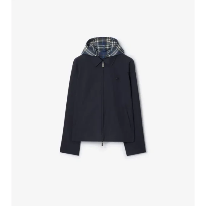 Chaqueta reversible de algodón a cuadros