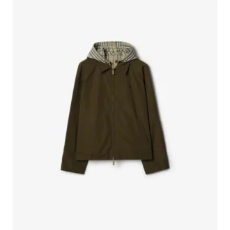 Chaqueta reversible de algodón a cuadros