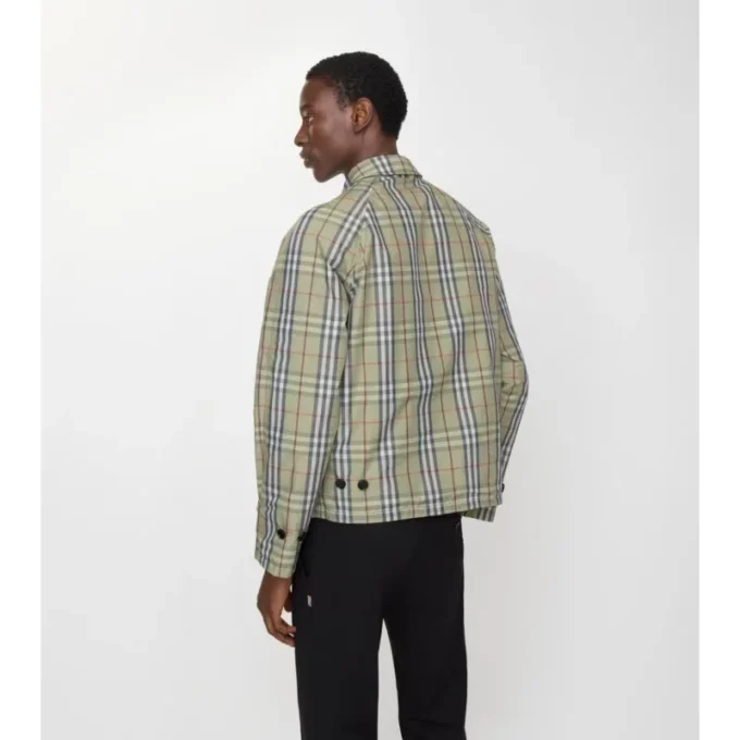 Chaqueta reversible de algodón a cuadros Chaqueta reversible de algodón a cuadros
