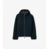 Chaqueta reversible de lana con capucha
