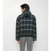 Chaqueta reversible de lana con capucha