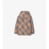 Chaqueta reversible de mezcla de algodón con estampado de cuadros Chaqueta reversible de mezcla de algodón con estampado de cuadros