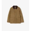 Chaqueta tipo granero de algodón acolchado y recubierto