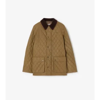 Chaqueta tipo granero de algodón acolchado y recubierto
