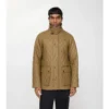 Chaqueta tipo granero de algodón acolchado y recubierto