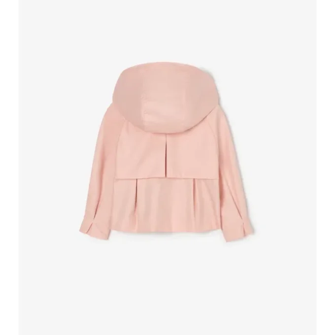 Chaqueta trench con capucha de algodón Chaqueta trench con capucha de algodón