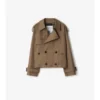 Chaqueta trench corta de Gabardine Chaqueta trench corta de Gabardine