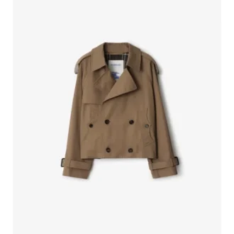Chaqueta trench corta de Gabardine Chaqueta trench corta de Gabardine