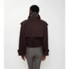 Chaqueta trench corta de Gabardine Chaqueta trench corta de Gabardine