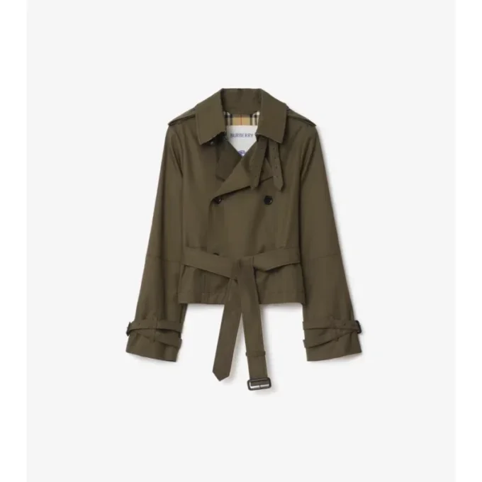 Chaqueta trench corta de Tropical Gabardine