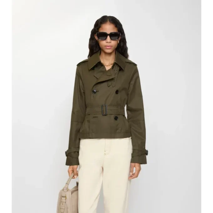 Chaqueta trench corta de Tropical Gabardine