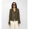 Chaqueta trench corta de Tropical Gabardine