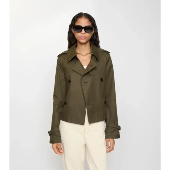Chaqueta trench corta de Tropical Gabardine