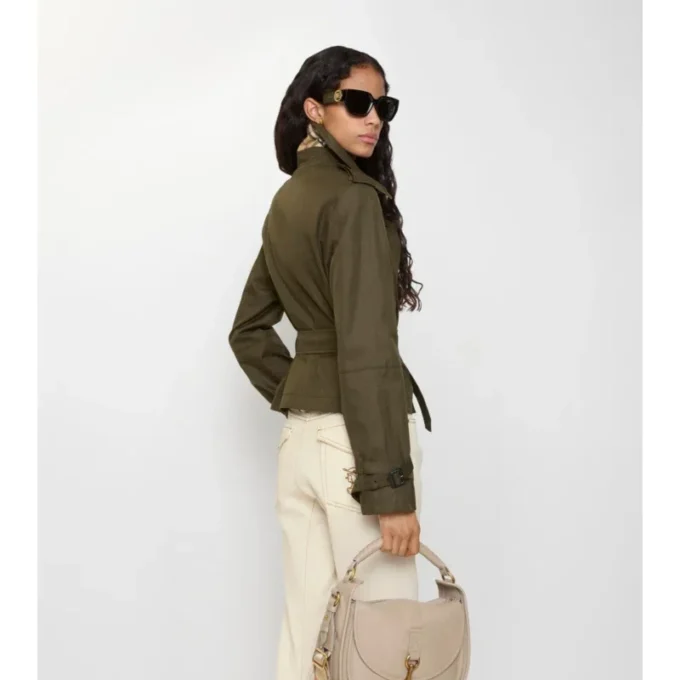 Chaqueta trench corta de Tropical Gabardine