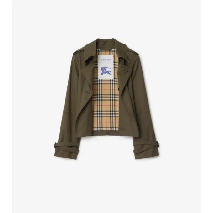 Chaqueta trench corta de Tropical Gabardine