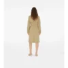 Chaqueta trench de mezcla de algodón