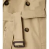 Chaqueta trench de mezcla de algodón
