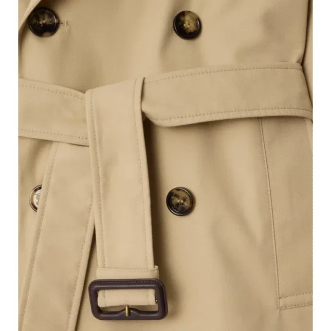 Chaqueta trench de mezcla de algodón