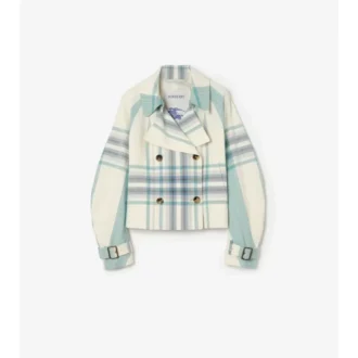 Chaqueta trench Ladybrook corta a cuadros 