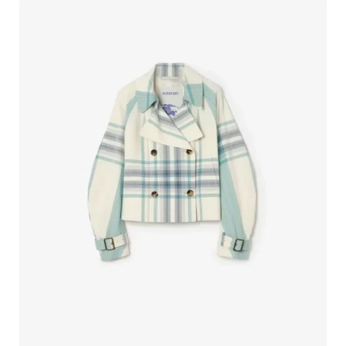 Chaqueta trench Ladybrook corta a cuadros 