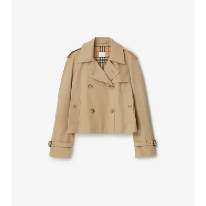 Chaqueta trench Mayfair corta de Gabardine Chaqueta trench Mayfair corta de Gabardine