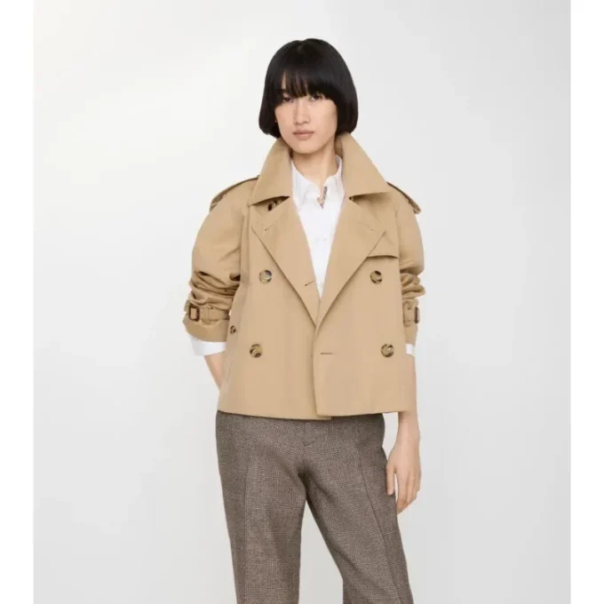 Chaqueta trench Mayfair corta de Gabardine Chaqueta trench Mayfair corta de Gabardine