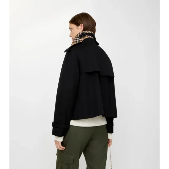 Chaqueta trench Mayfair corta de Gabardine Chaqueta trench Mayfair corta de Gabardine