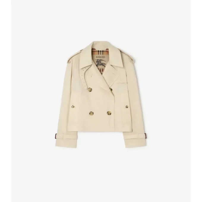 Chaqueta trench Mayfair corta de Tropical Gabardine Chaqueta trench Mayfair corta de Tropical Gabardine