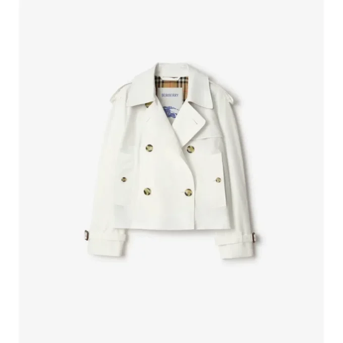 Chaqueta trench Mayfair corta de Tropical Gabardine Chaqueta trench Mayfair corta de Tropical Gabardine