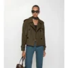 Chaqueta trench Mayfair corta de Tropical Gabardine Chaqueta trench Mayfair corta de Tropical Gabardine