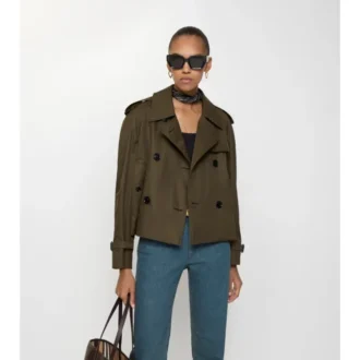 Chaqueta trench Mayfair corta de Tropical Gabardine