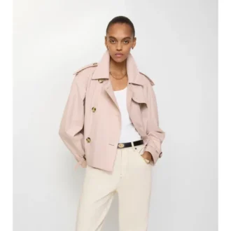 Chaqueta trench Mayfair corta de Tropical Gabardine Chaqueta trench Mayfair corta de Tropical Gabardine