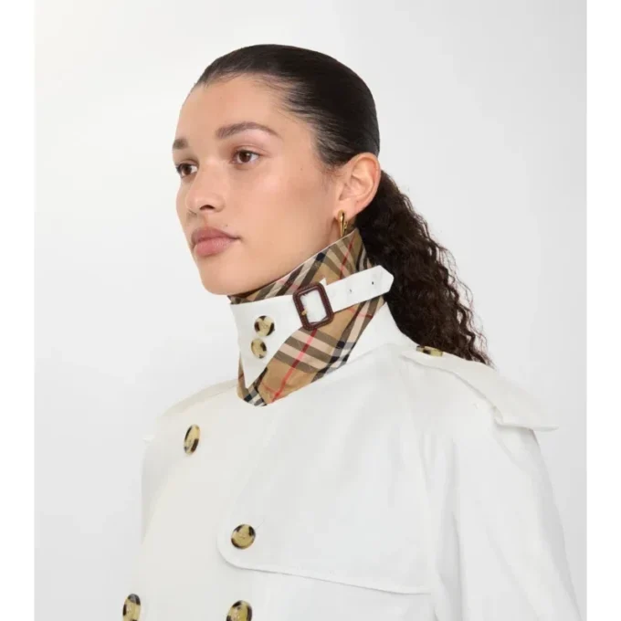 Chaqueta trench Mayfair corta de Tropical Gabardine Chaqueta trench Mayfair corta de Tropical Gabardine