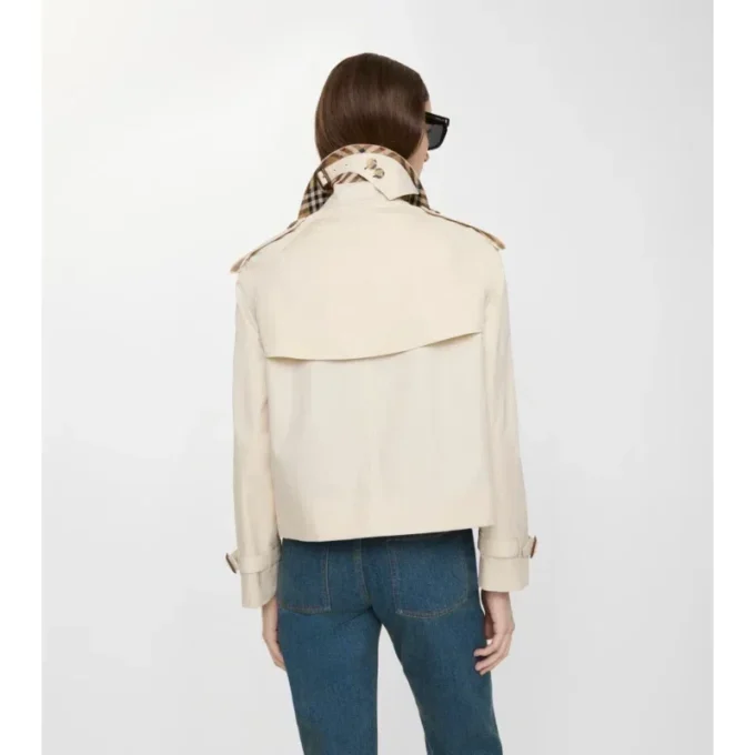 Chaqueta trench Mayfair corta de Tropical Gabardine Chaqueta trench Mayfair corta de Tropical Gabardine