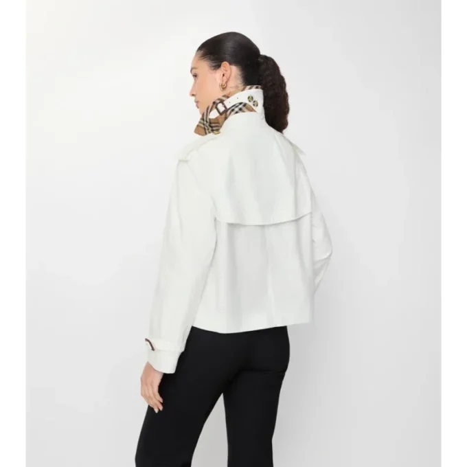 Chaqueta trench Mayfair corta de Tropical Gabardine Chaqueta trench Mayfair corta de Tropical Gabardine