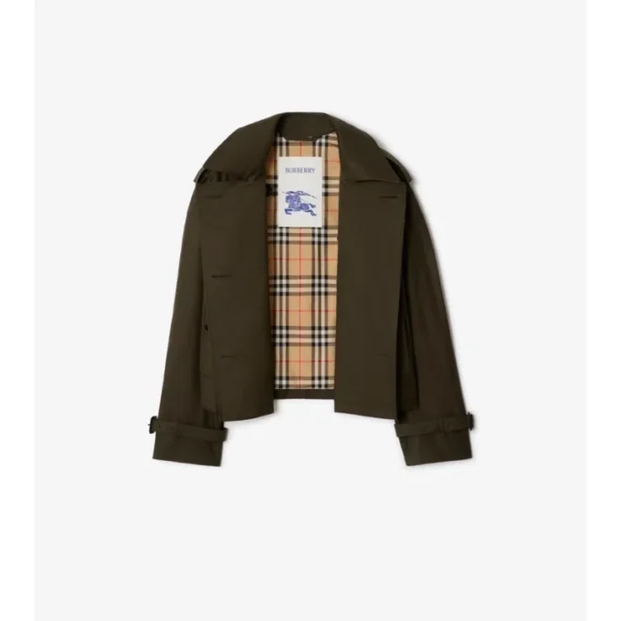 Chaqueta trench Mayfair corta de Tropical Gabardine Chaqueta trench Mayfair corta de Tropical Gabardine