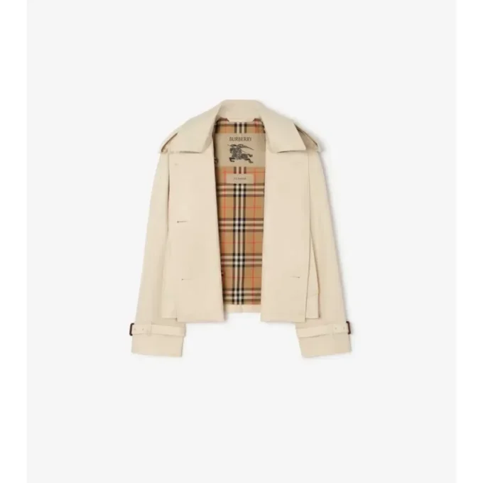 Chaqueta trench Mayfair corta de Tropical Gabardine Chaqueta trench Mayfair corta de Tropical Gabardine