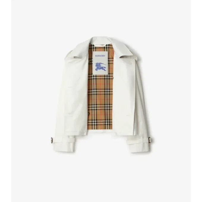 Chaqueta trench Mayfair corta de Tropical Gabardine Chaqueta trench Mayfair corta de Tropical Gabardine
