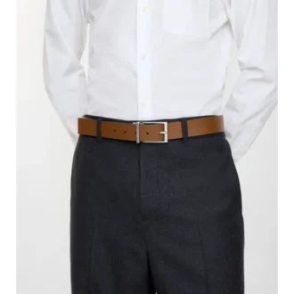 Cinturón de piel reversible