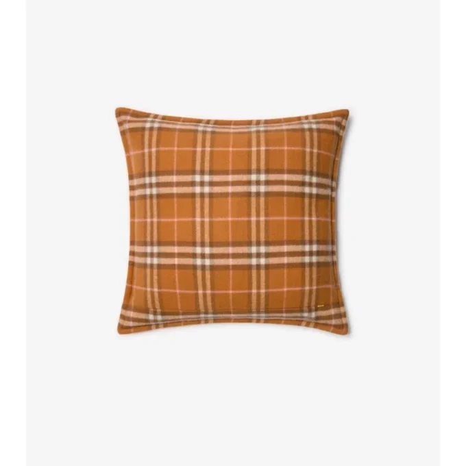 Cojín de cachemira con estampado de cuadros Cojín de cachemira con estampado de cuadros