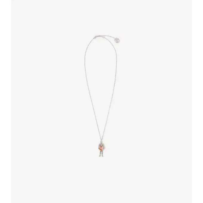 Collar con dije de corazón de caballero Collar con dije de corazón de caballero