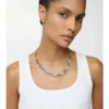 Collar con estampado de cuadros