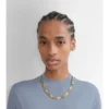 Collar con estampado de cuadros