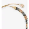 Collar con estampado de cuadros