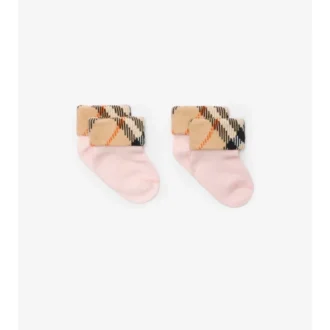 Conjunto de dos pares de calcetines de mezcla de algodón